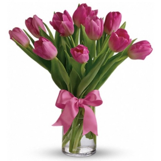 Valentine Precious Pink Tulips 