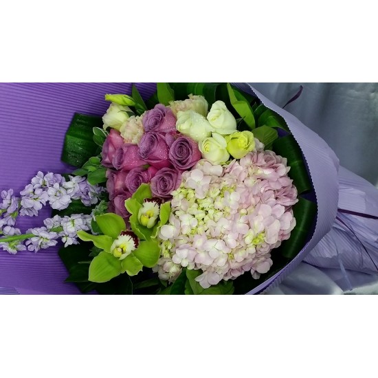 Hydrangea Cymbidium Bouquet